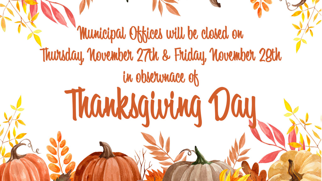 As a reminder, Old Bridge Township Municipal Offices will be closed today. Normal hours of operation will resume on Monday.