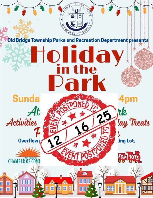 Holiday in the Park Event Postponed until 12/16/2025