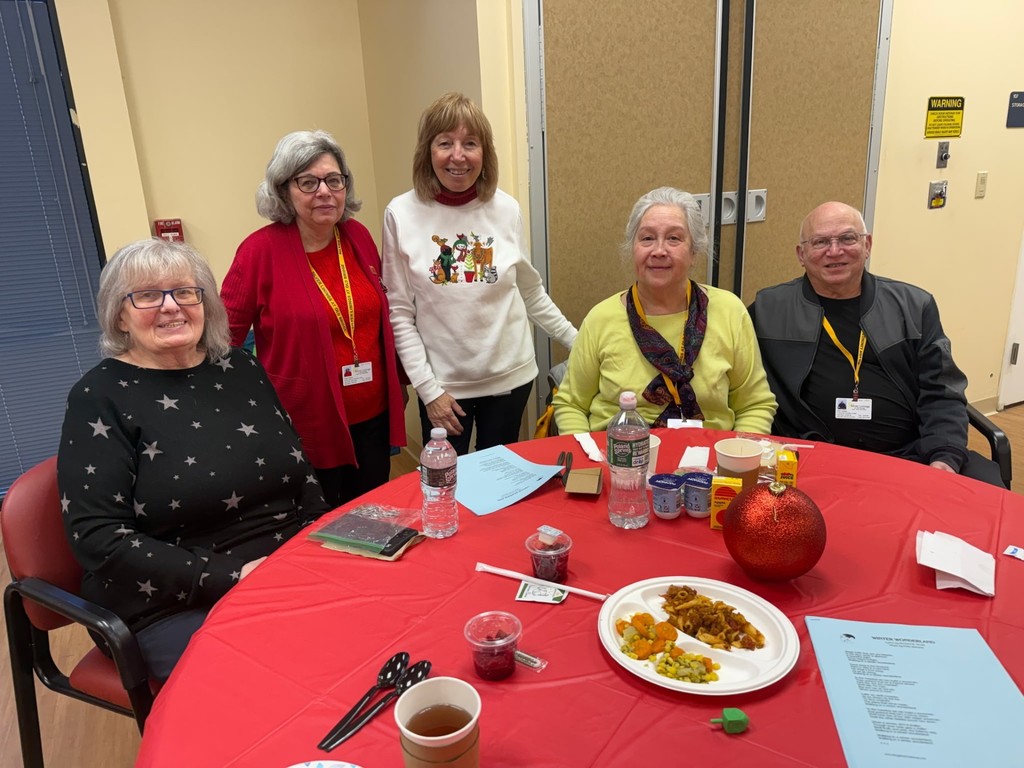 Mayor Debbie Walker with members of the Silver Linings Senior Center at their annual winter holiday extravaganza!