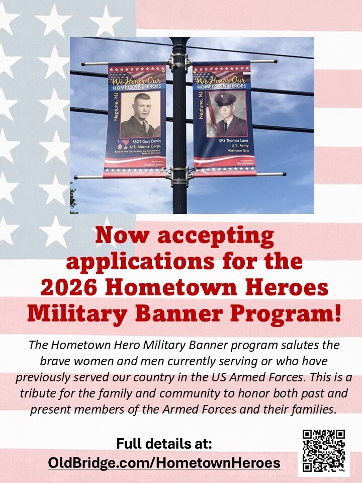 Click here to find out more about our Hometown Hero Military Banner Program: https://www.oldbridge.com/page/hometown-heroes