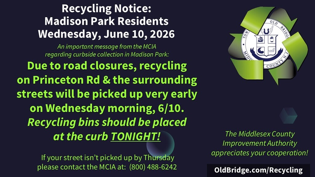 Attention Madison Park residents: please place your carts outside tonight. Trucks may be in the area as early as 5AM. Thank you