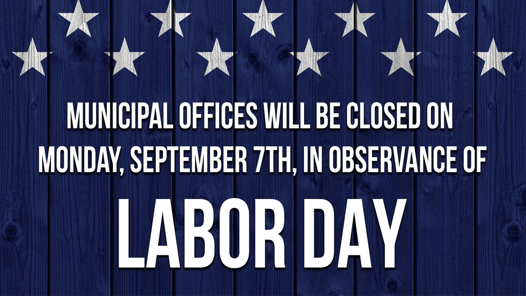As a reminder, all Old Bridge Township Municipal Offices will be closed today in observance of Labor Day.
