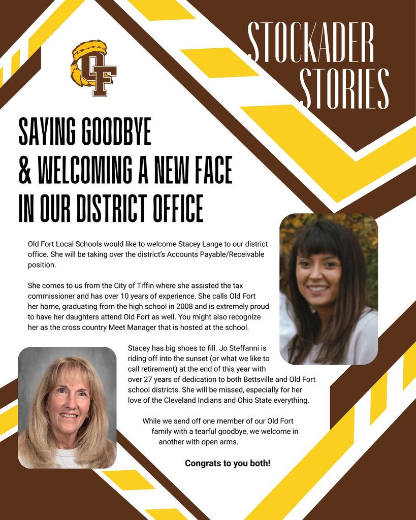 Stockader Stories focuses on saying goodbye and welcoming a new face at Old Fort Schools