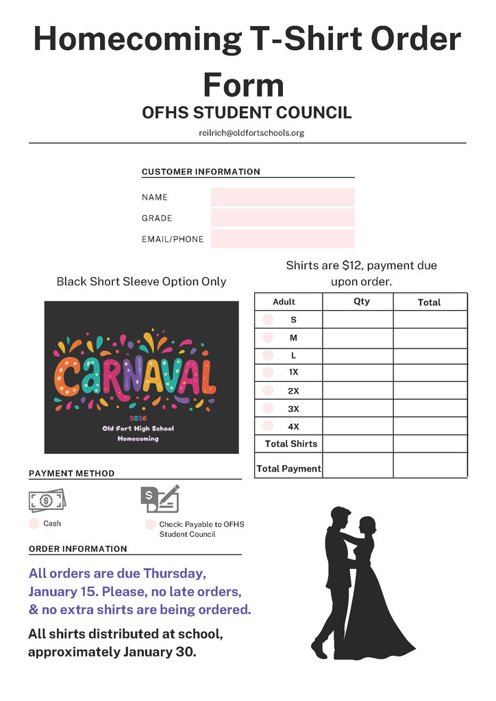 Order a t-shirt with this form