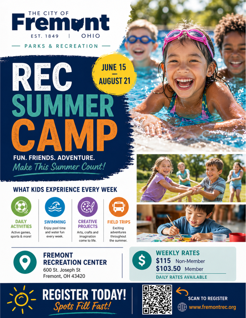 Fremont Rec Center Summer Camp Opportunity