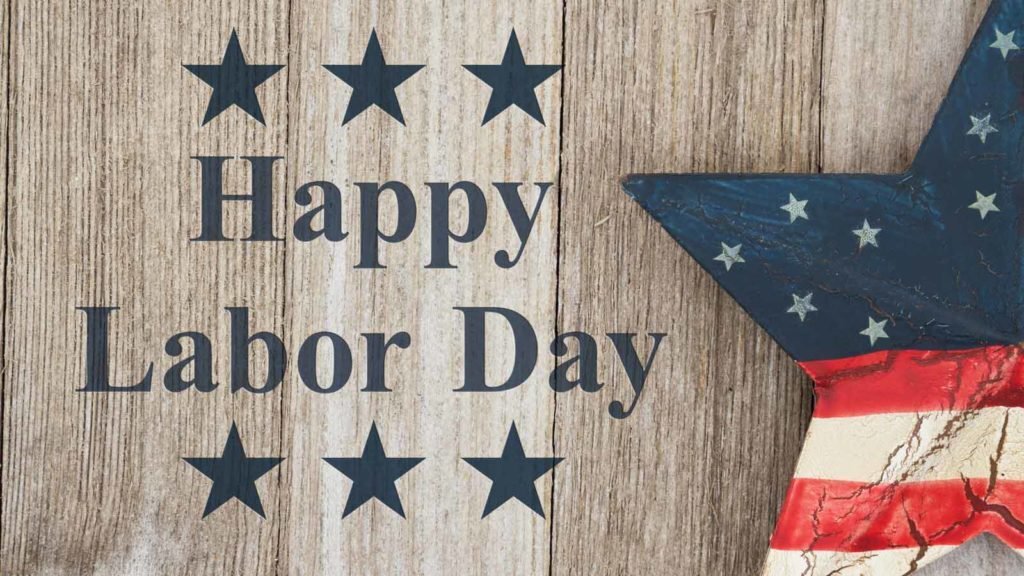 No school on Monday, September 7th for Labor Day observance