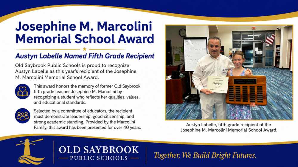 Josephine Marcolini Award