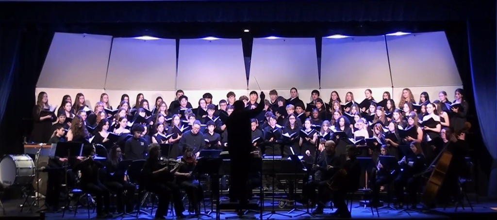 Old Saybrook and Westbrook High School Choirs perform with orchestra