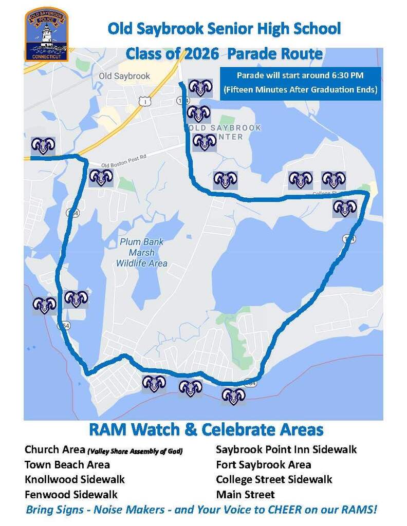 OSHS Graduation Parade Route