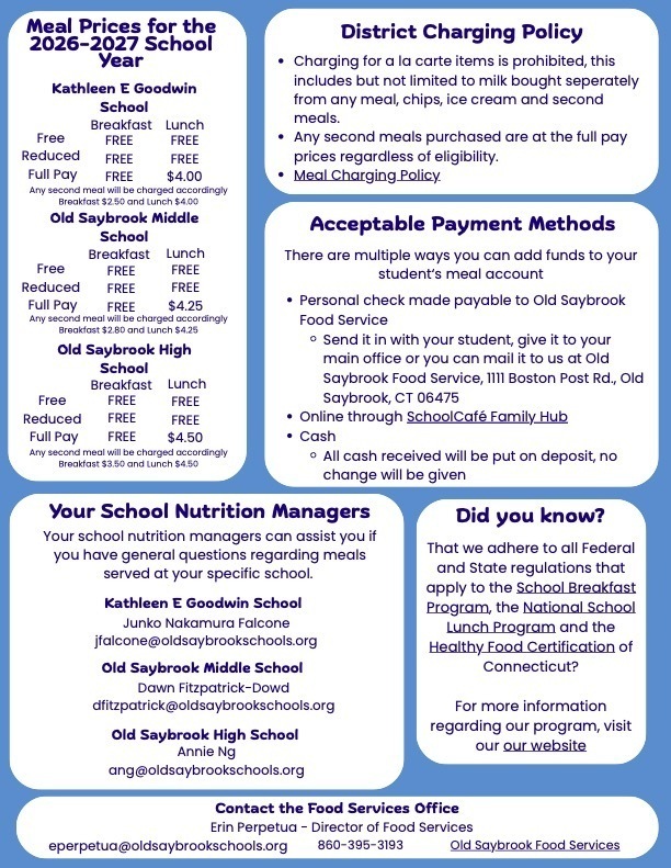 Food Services Newsletter Page 2