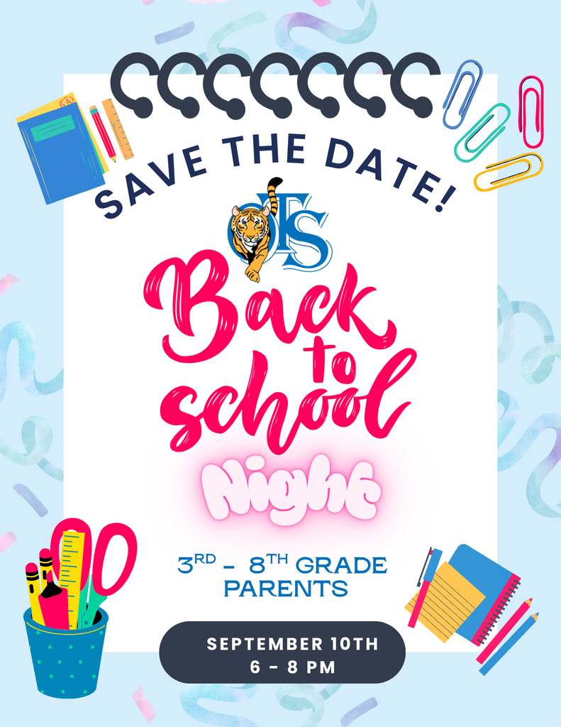 Back to School Night 2025 - Save the Date