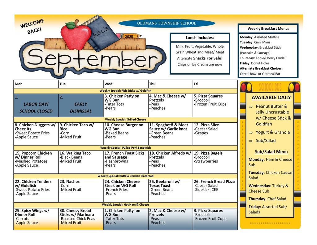 September Menu