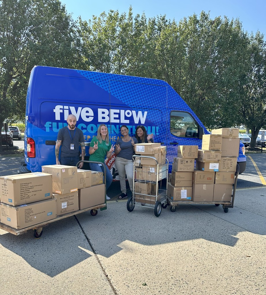 Oldmans Twp School would like to thank @Five Below Ship Center New Jersey for thier generous donation to our Paw Program!
