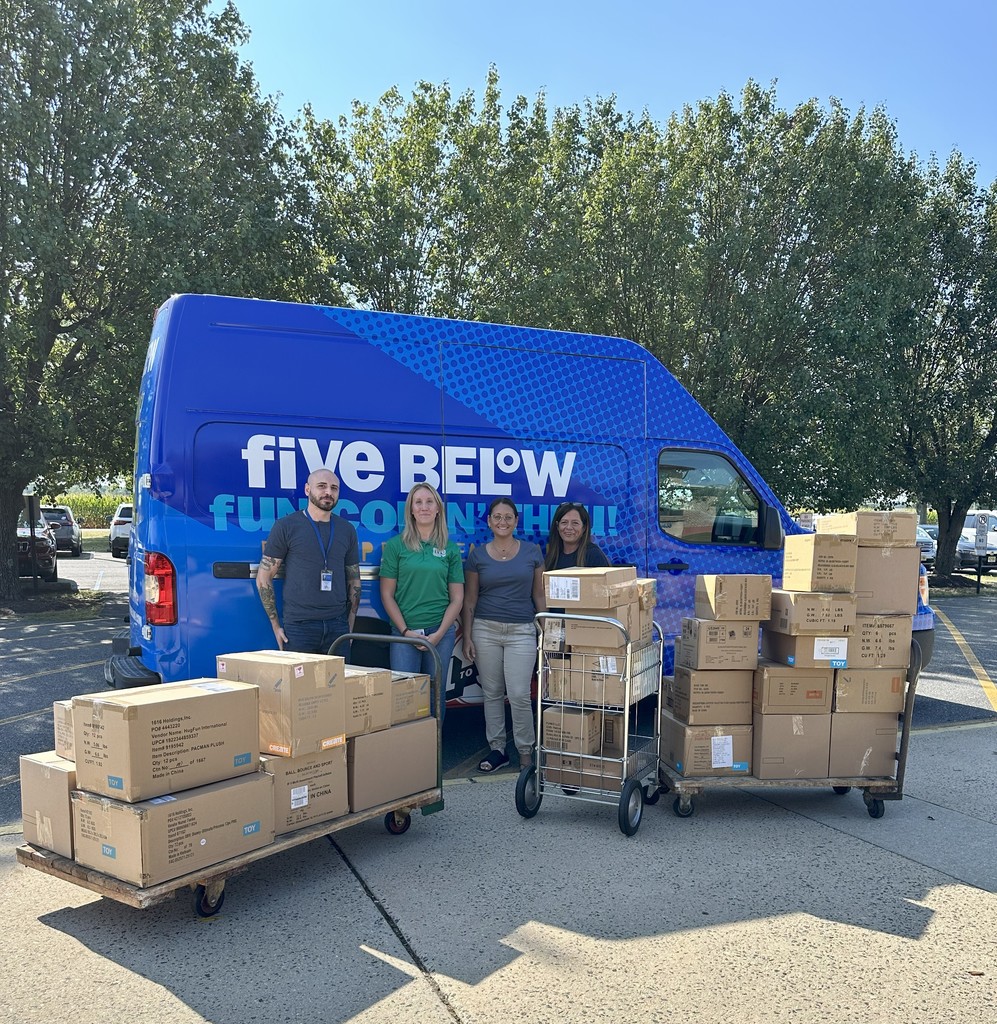 Oldmans Twp School wants to thank @Five Below Ship Center New Jersey for thier generous donation to our Paw Program!
