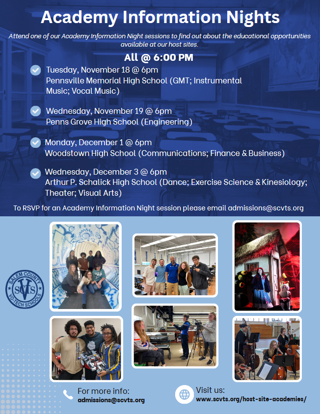 Info for 8th grade students
