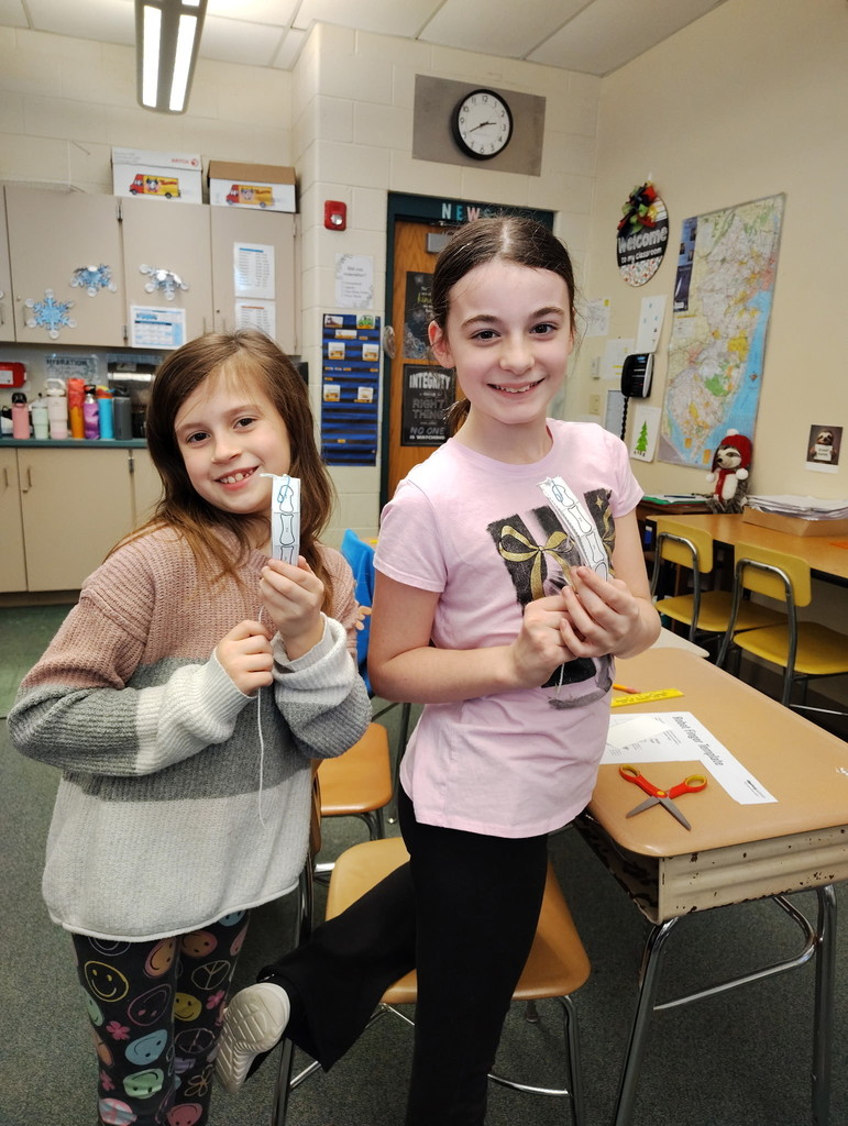 4th Grade made robotic fingers learning about the muscular and skeletal systems