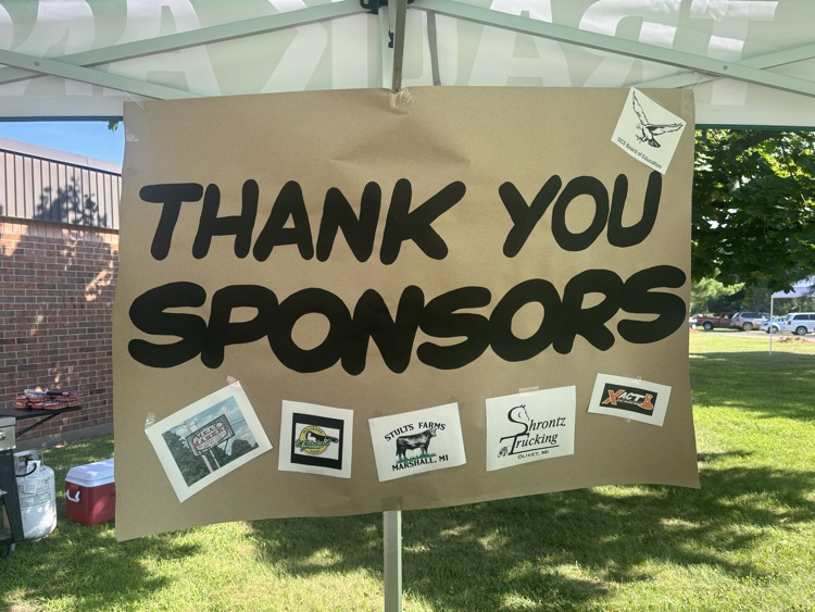 Thank you sponsors 