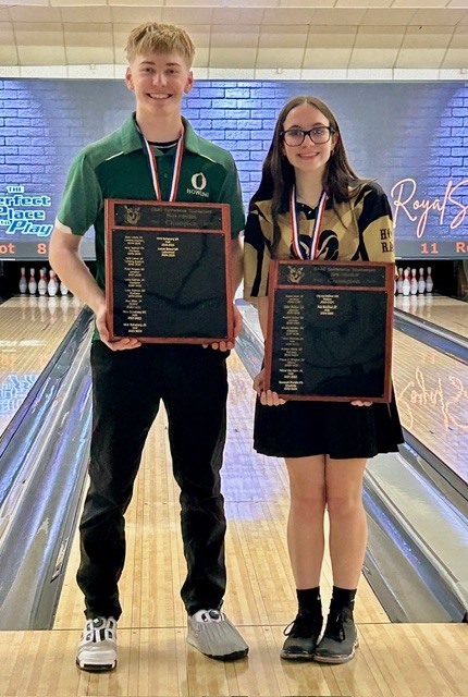 Andrew Rigelman , a sophomore at OHS won the CAAC Singles Tournament Blue & White division. 