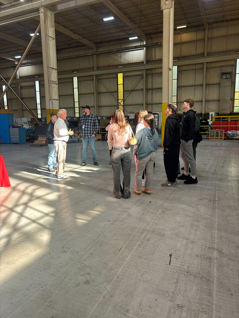 Students being welcomed at Dowding Industries 