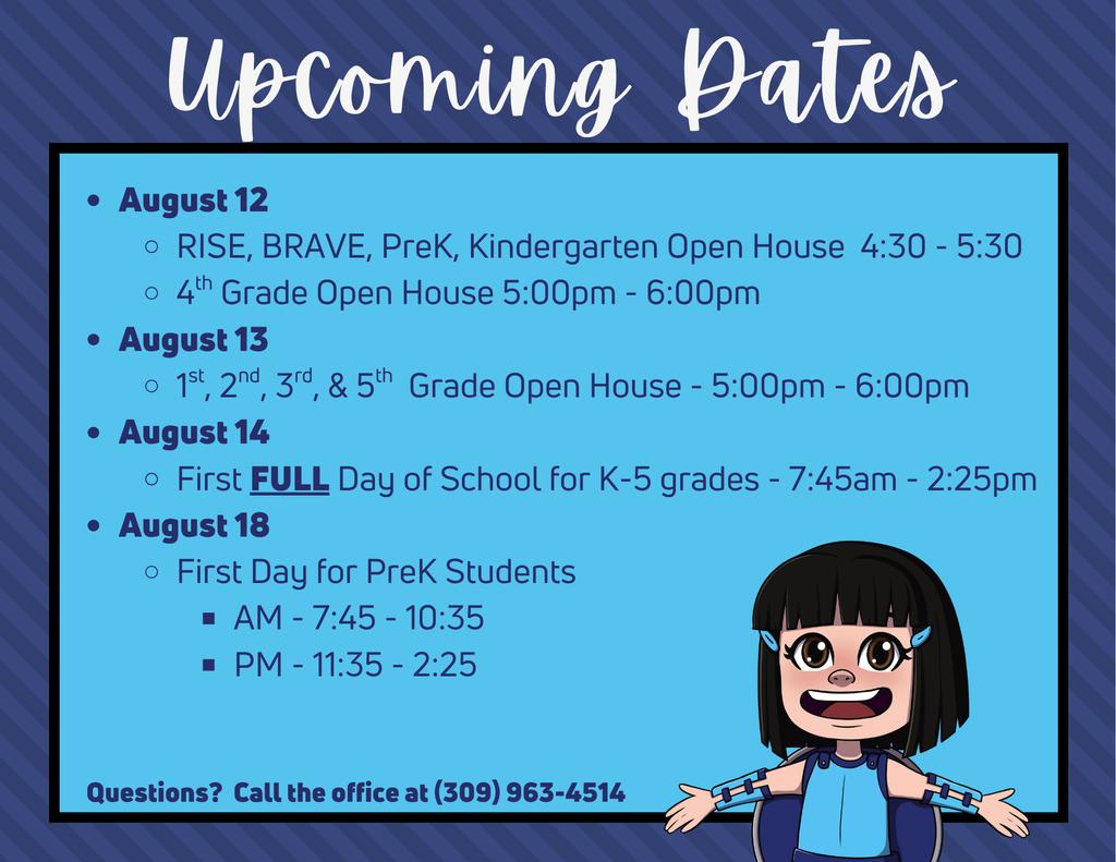 Upcoming Dates the 25/26 School Year