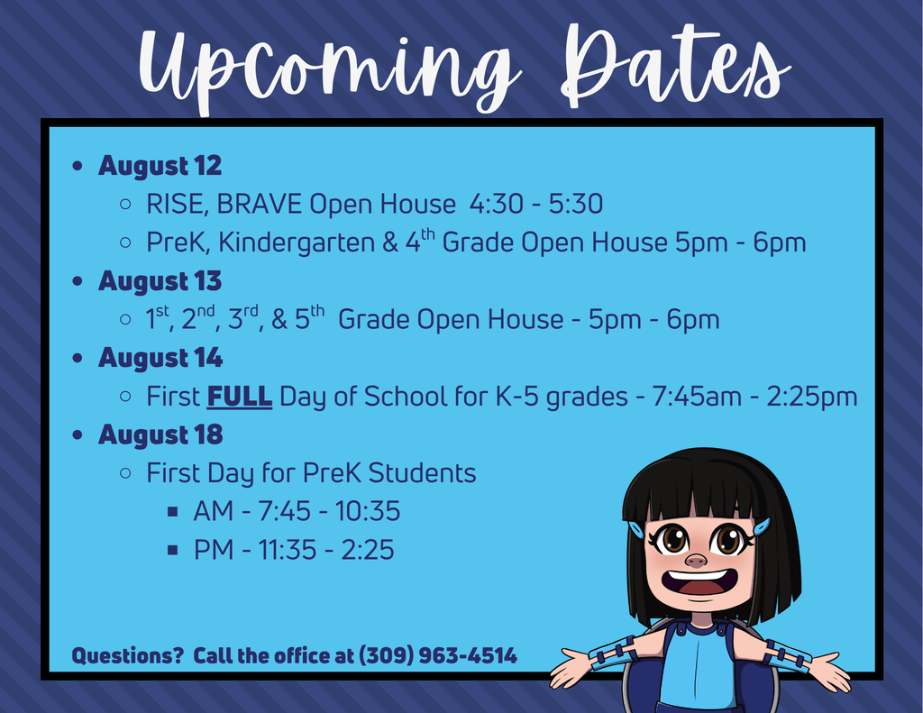 CORRECTION to Upcoming Dates