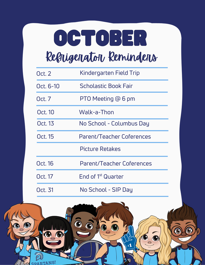 October  Refrigerator Reminders