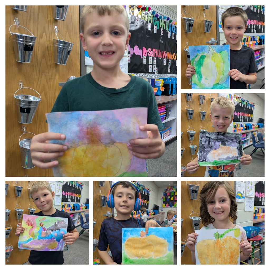 watercolor pumpkin art 