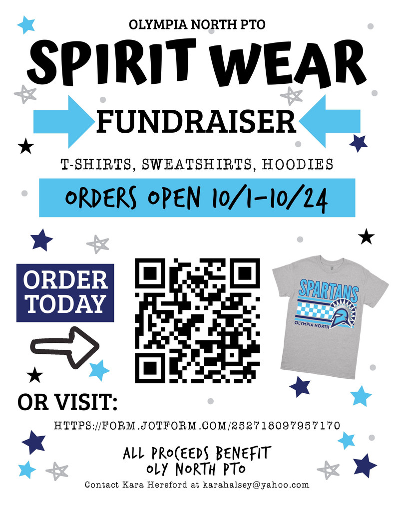 Spirit Wear Fundraiser Flyer