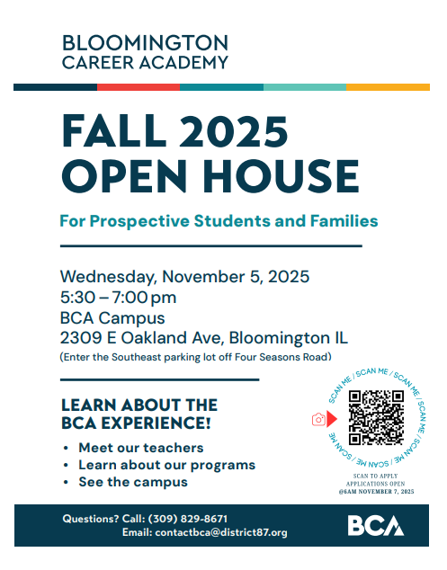 BCA Open House Flyer