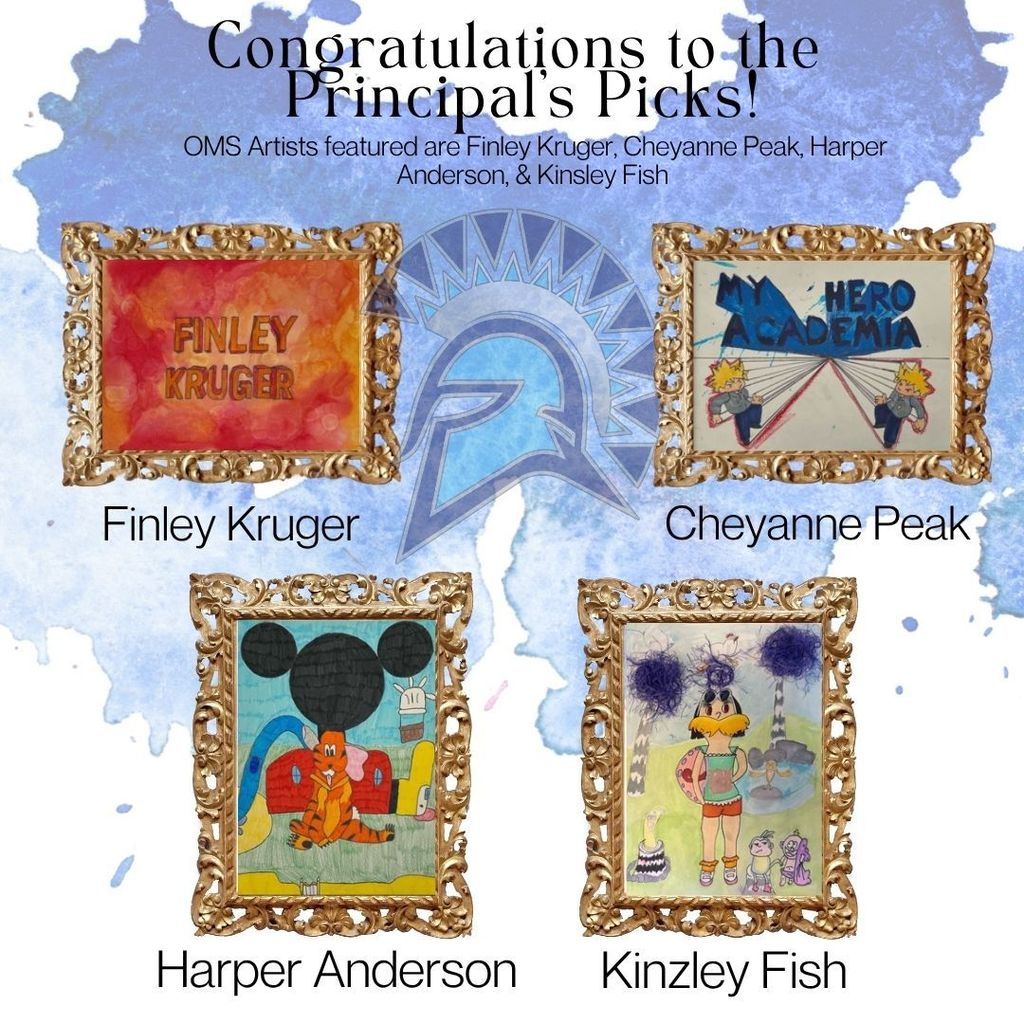 Congratulations to the principals picks