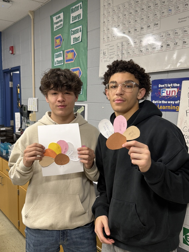Students with their chemistry turkeys 