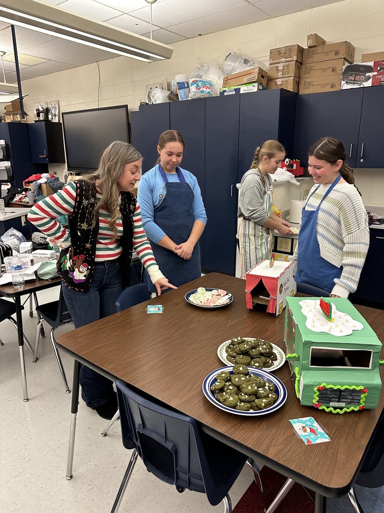 Staff enjoying the cookies!