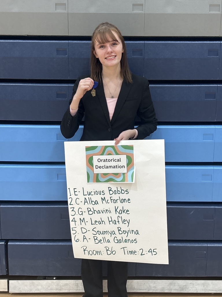 Oratorical Declamation Regional Champion - Bella