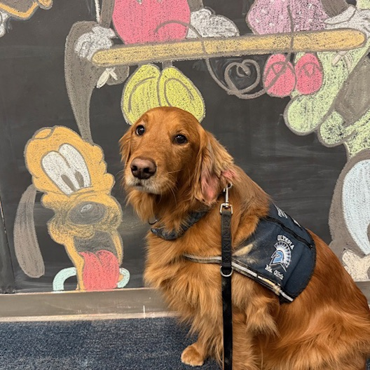 Olivia in the counseling office 