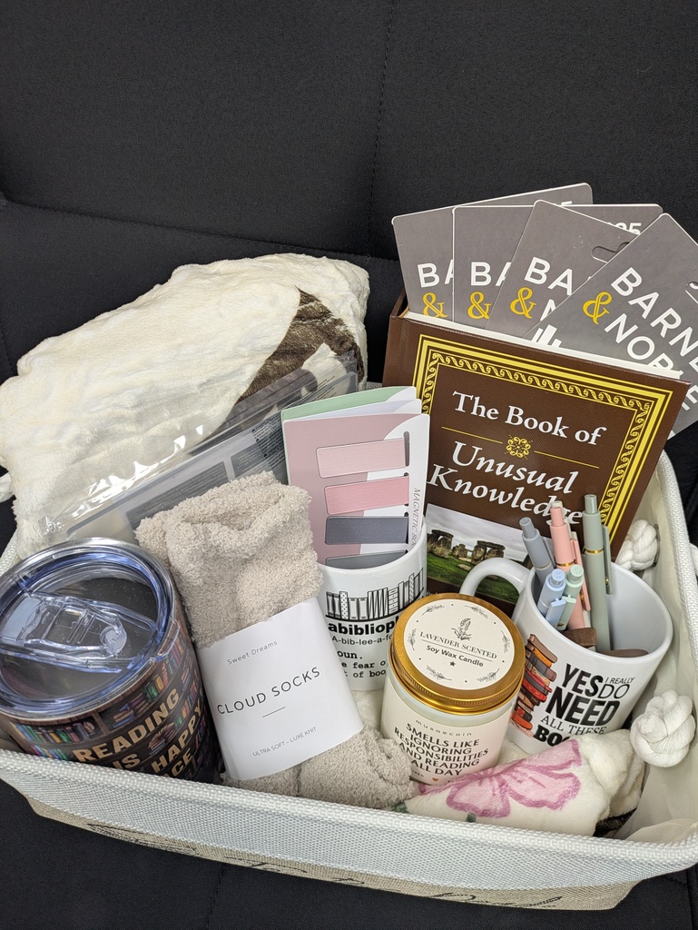 Book Lover auction basket from first grade