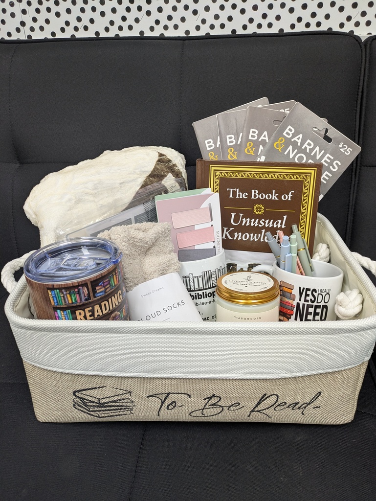 Book Lover auction basket from first grade