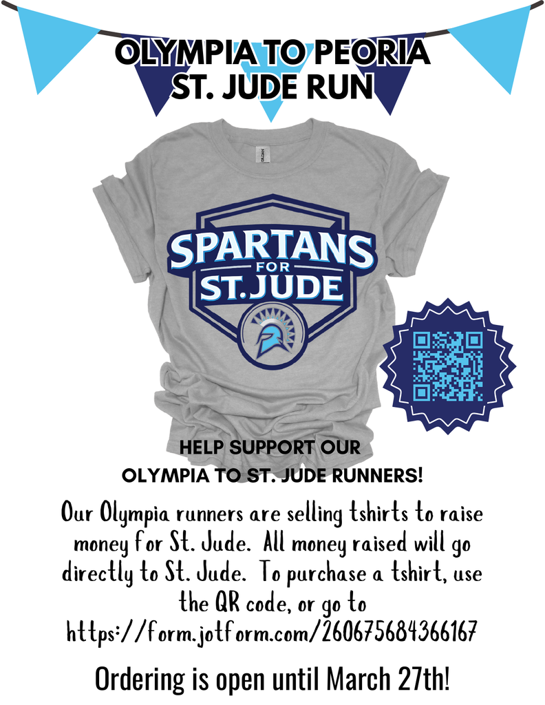 Spartans for St. Jude tshirt