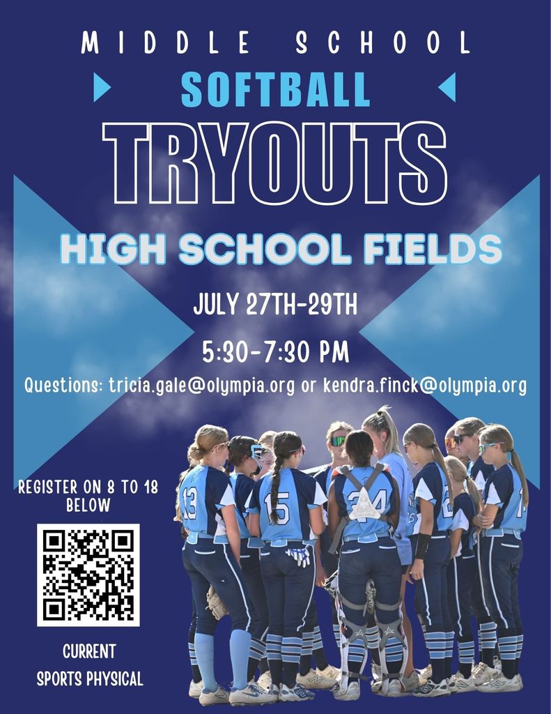 2026 OMS Softball Tryout Flyer