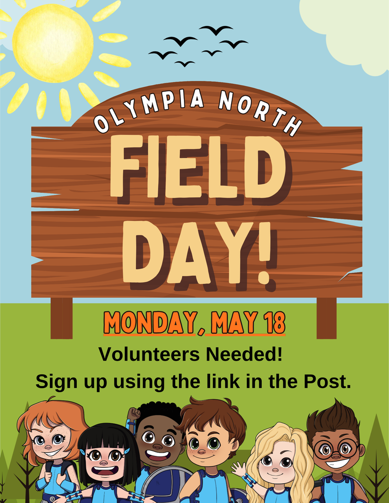 Field Day is Monday, May 28.  Volunteers needed!