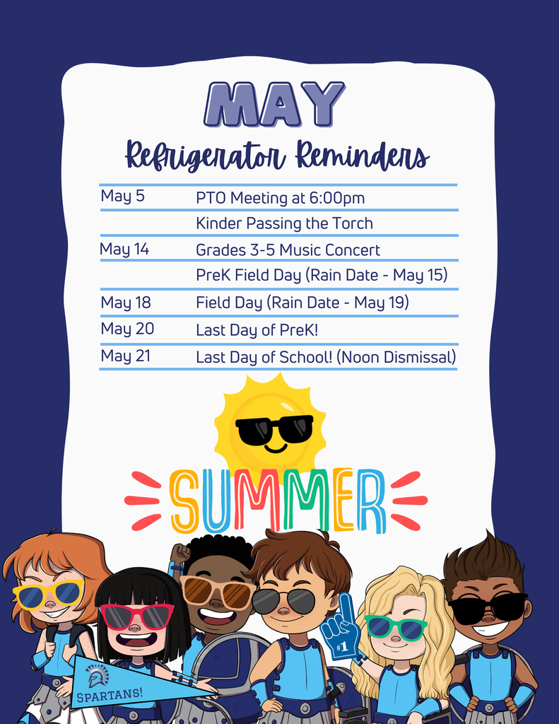 May Refrigerator Reminders
