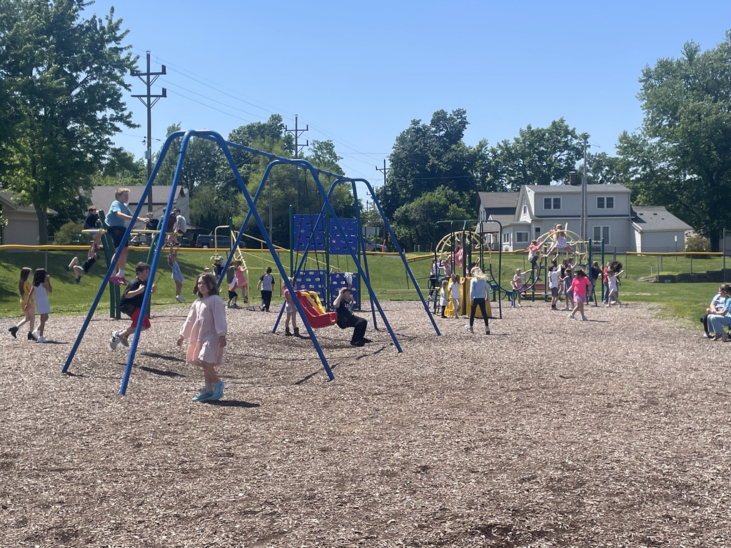 Lots of action all over the playground!