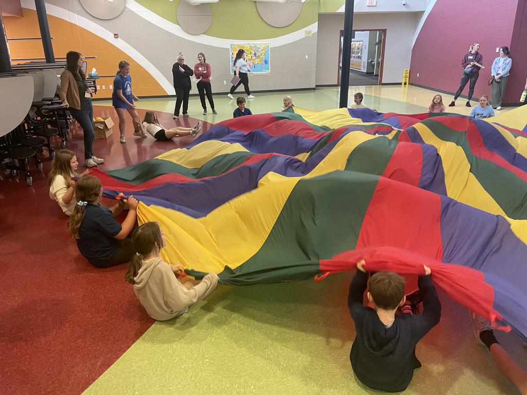 Everyone loves playing with the parachute!