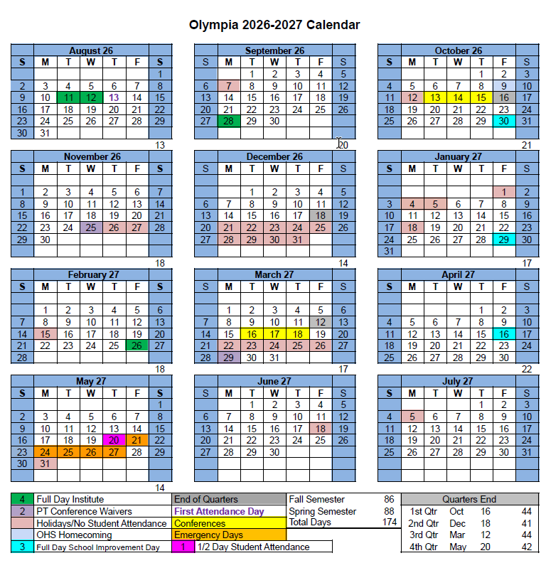 26-27 amended school calendar