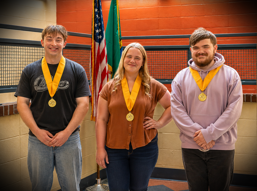 Valedictorian - Kathleen Kirk and Co-Salutatorian - Jacob Rough & Maxton Brantner