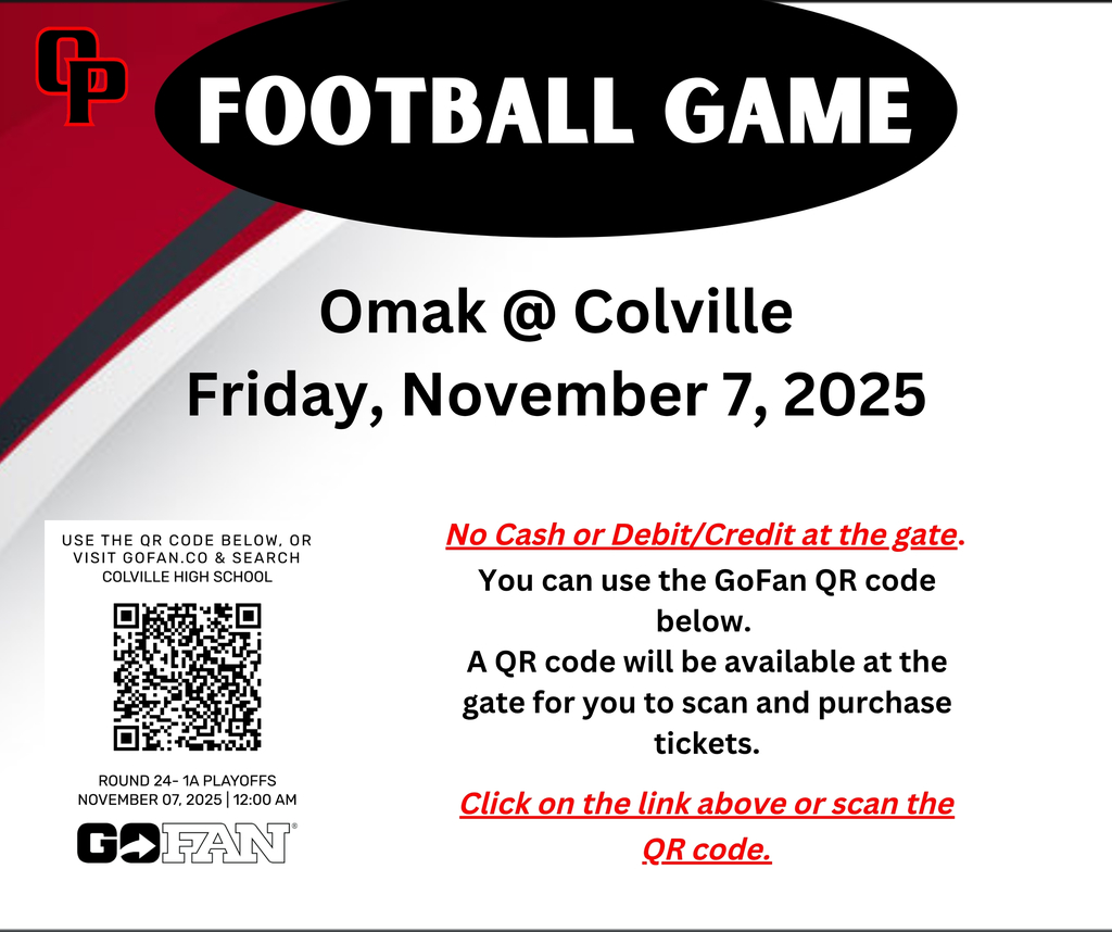 Football Game Omak @ Colville November 7th, 2025.