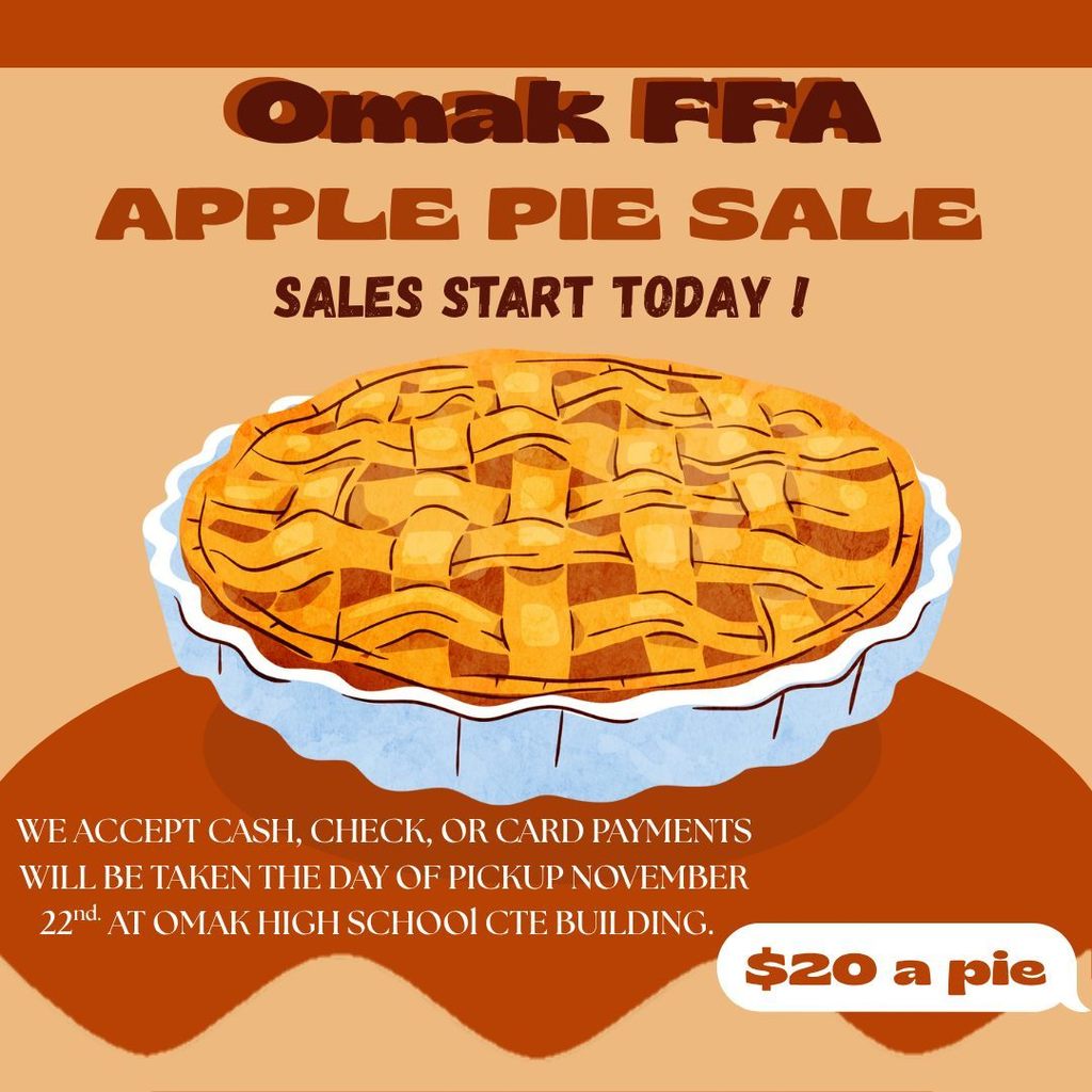 FFA Pies For Sale $22.00