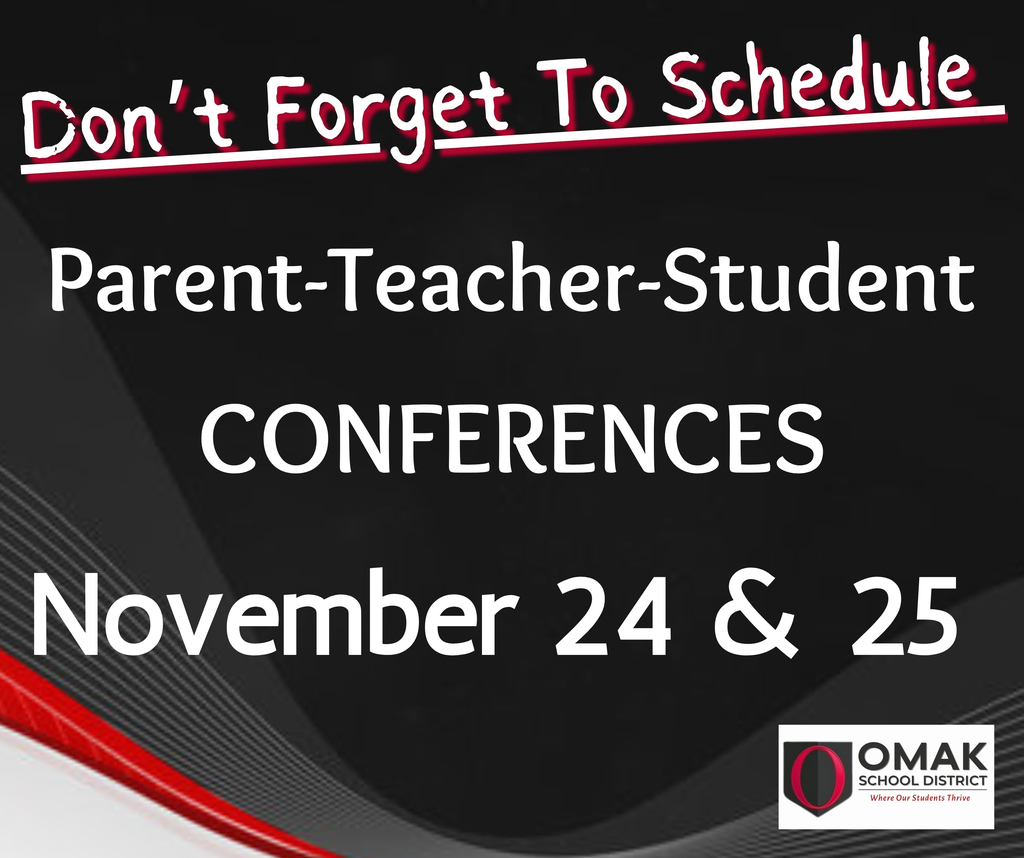 Parent, Teacher, Student Conferences - Nov 24 & 25