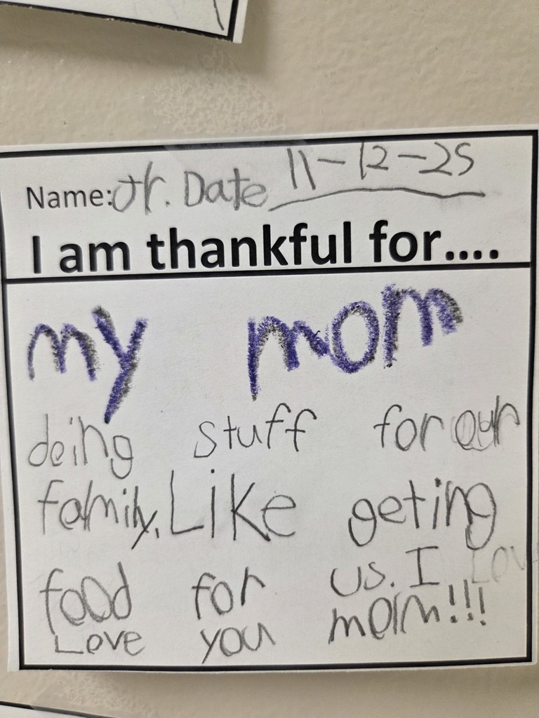 What a wonderful message of thankfulness, I bet she cried.