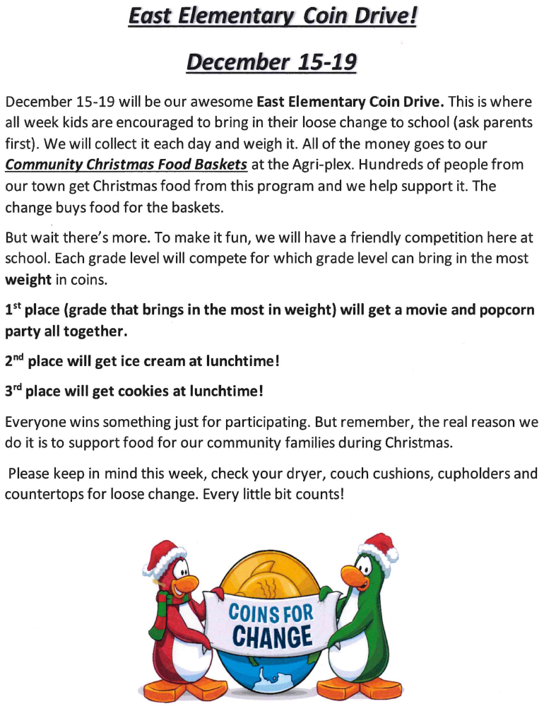 December Coin Drive