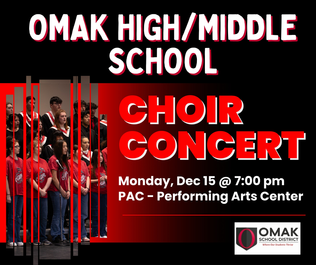 Winter Choir Concert, Monday December 15th.